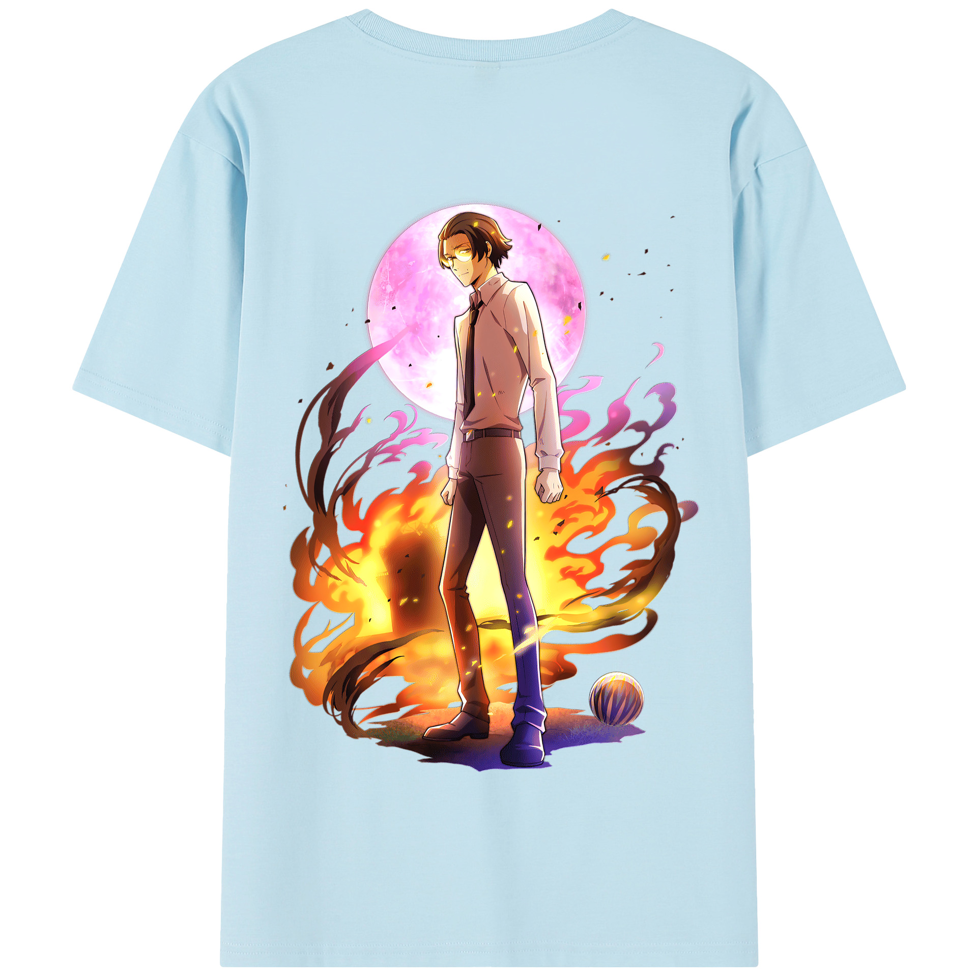 （画像用） 文豪ストレイドッグス Bungo Stray Dogs 綿100％半袖Tシャツ（背面プリント）